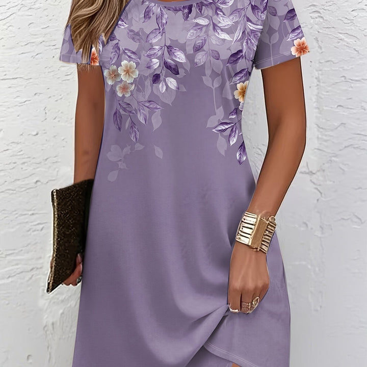Della | Floral A-Line Midi Dress