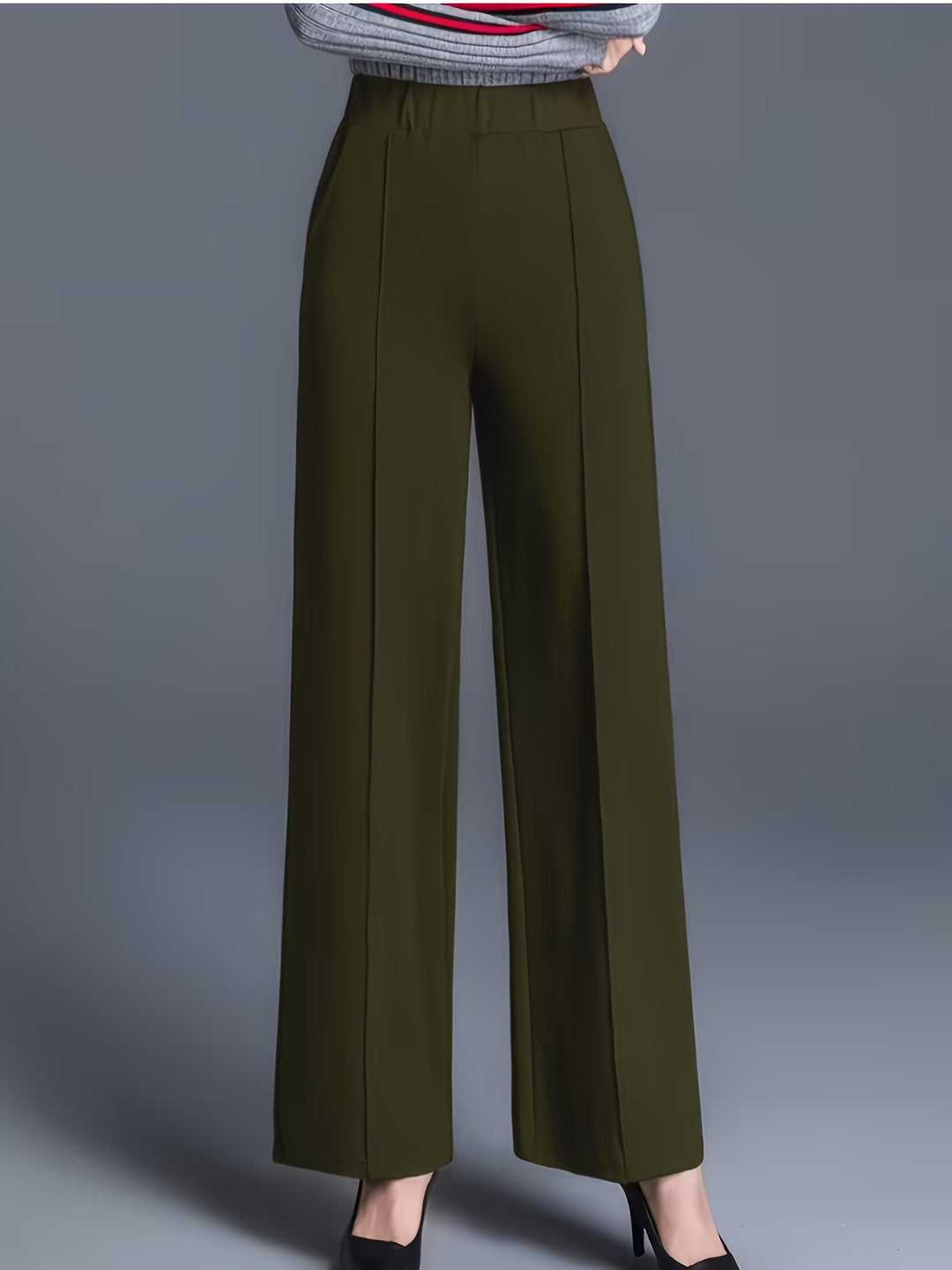 Marlene | High-Waisted Straight-Leg Trousers