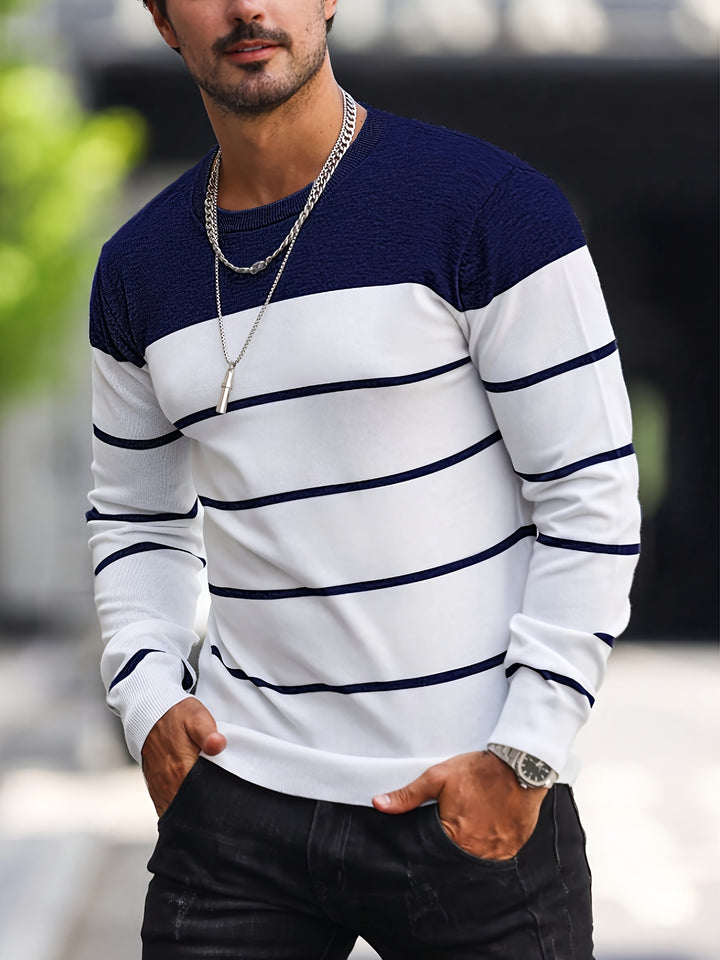 Rory | Colour-Block Striped Pullover