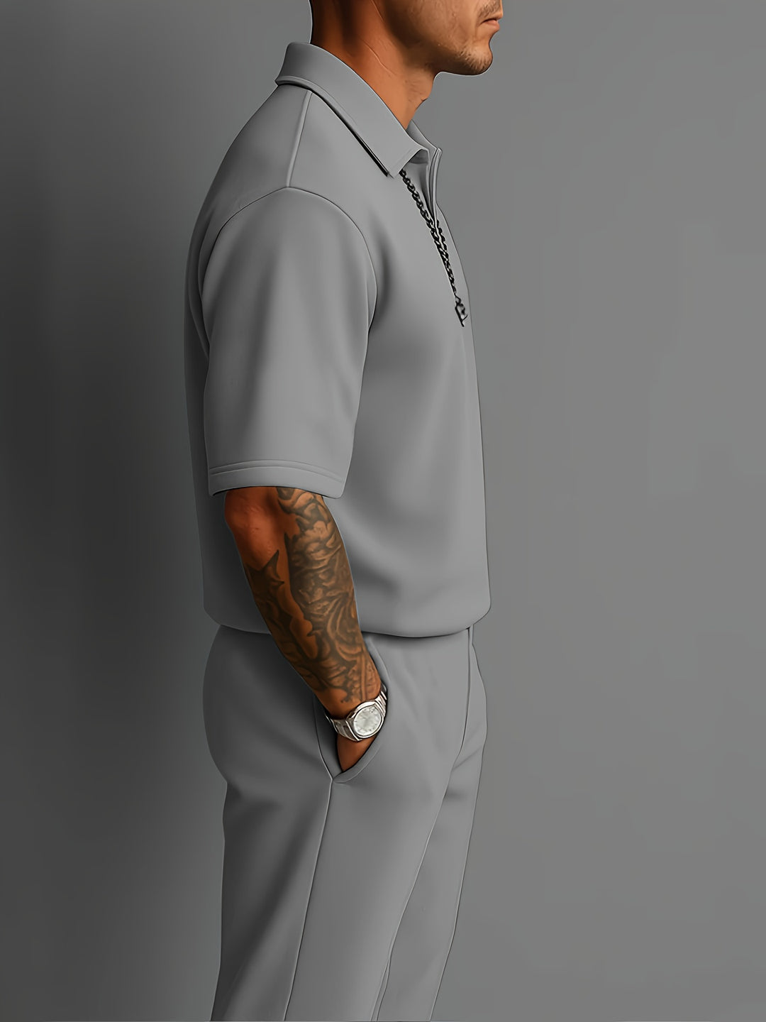 Rhett | Refined Short-Sleeve Two-Piece Set