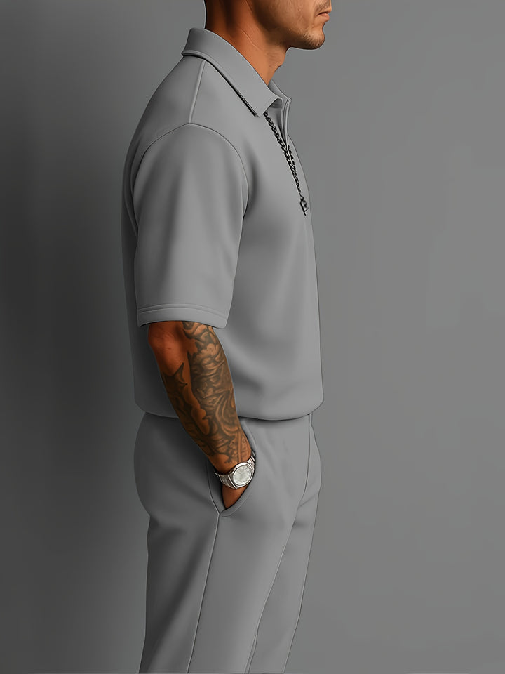 Rhett | Refined Short-Sleeve Two-Piece Set