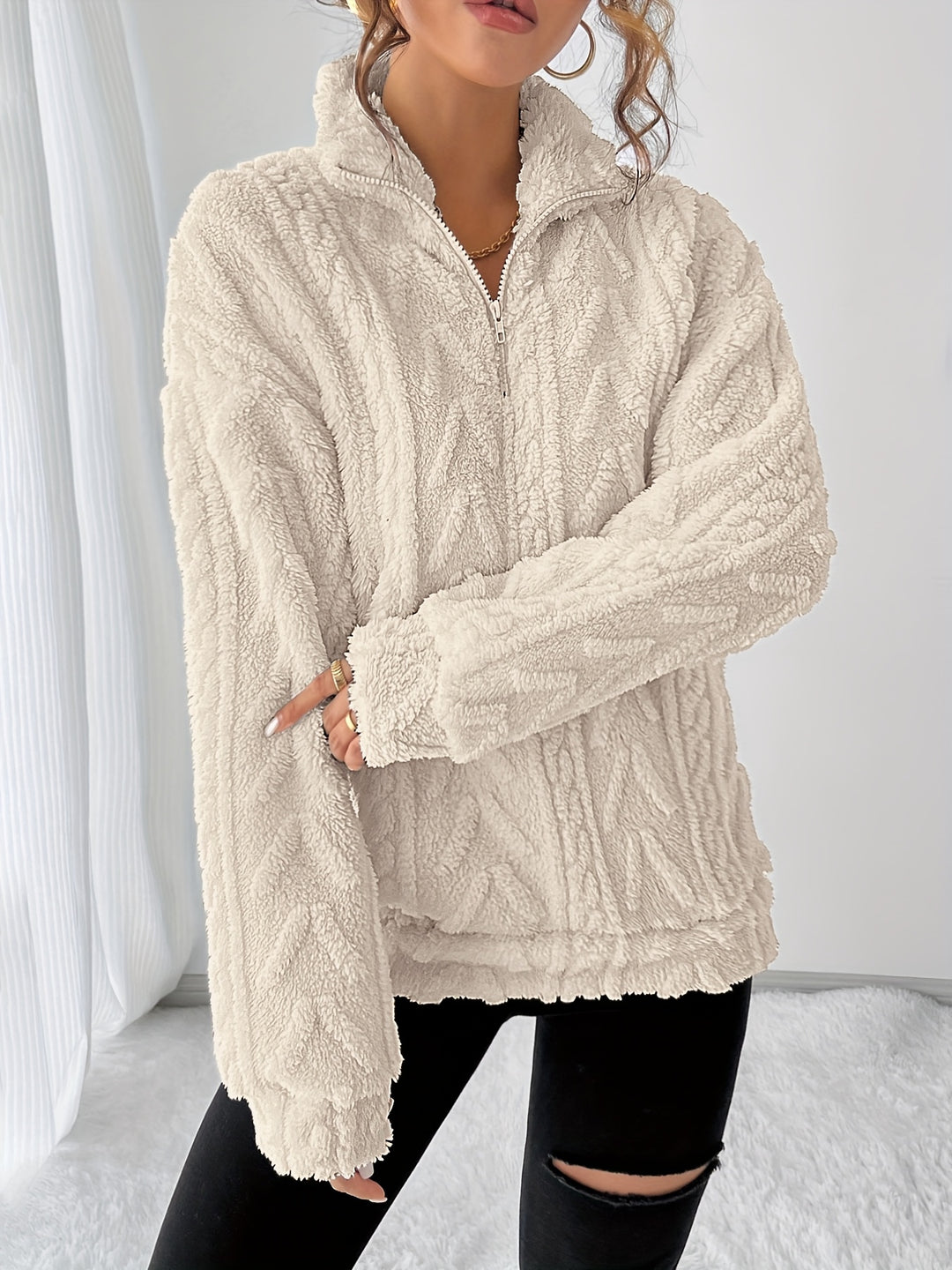 Susanna | Cosy Textured Sweatshirt