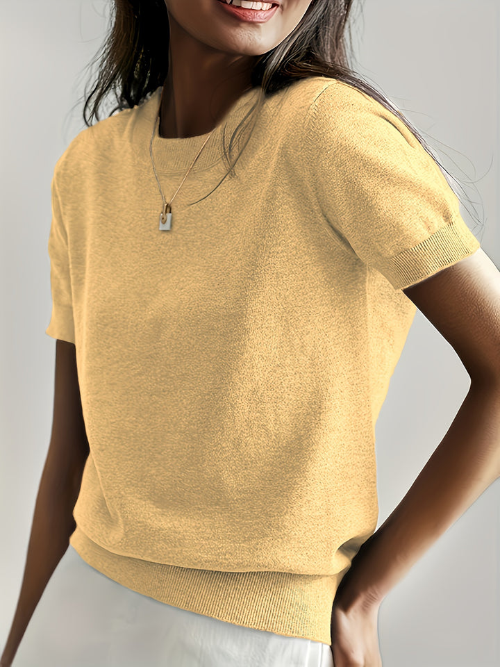 Tabitha | Softly Draped Short-Sleeve Top