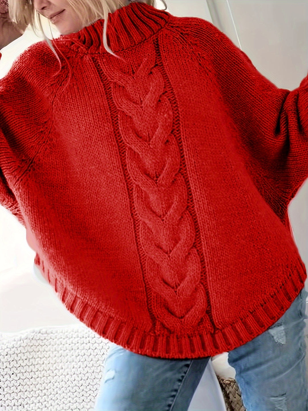 Judith | Cable-Knit High-Neck Sweater