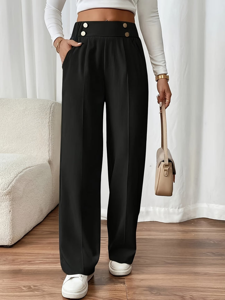 Emillia | Elegant Straight-Leg Office Pants