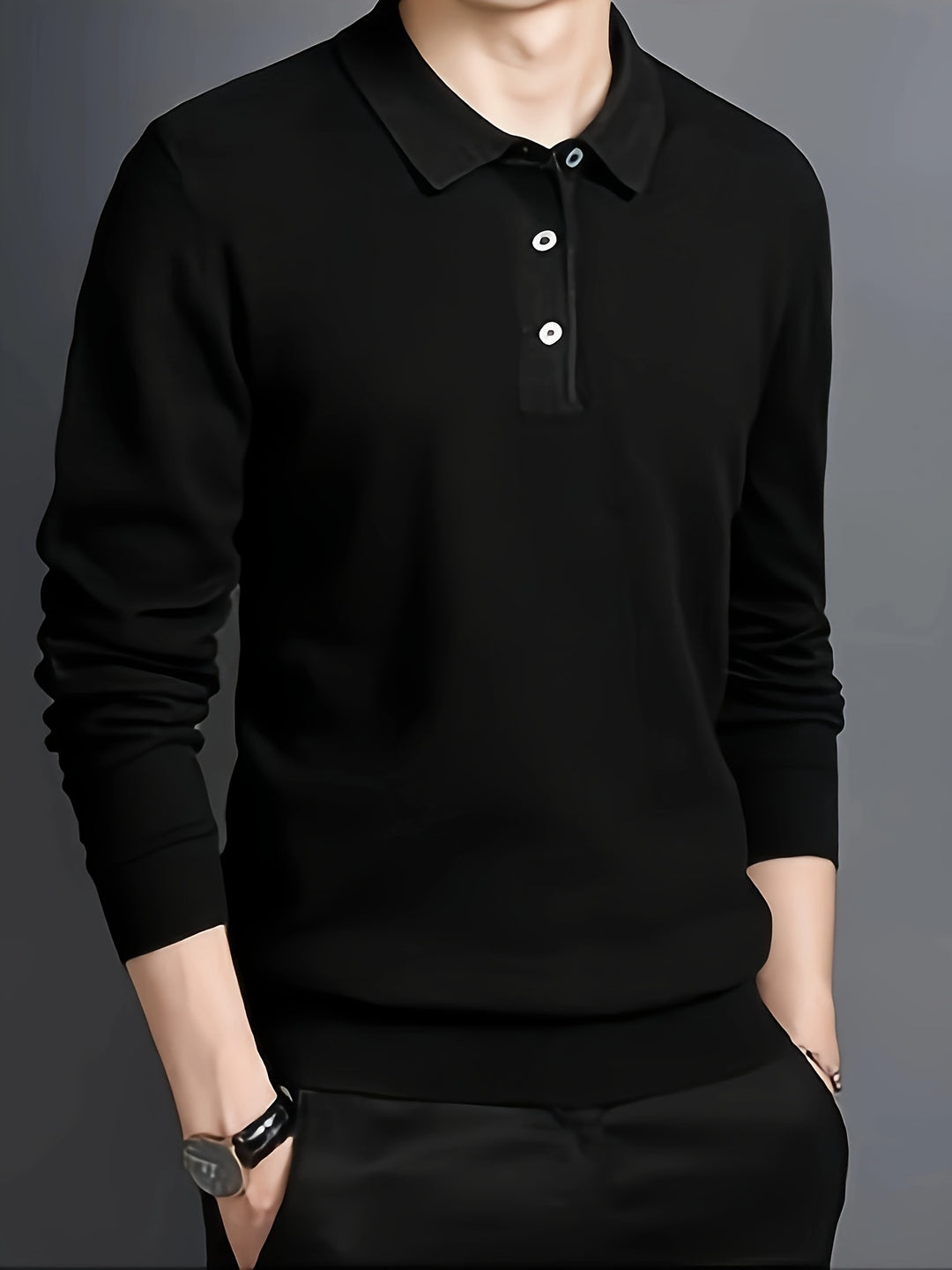 Frederick | Refined Collared Polo Jumper
