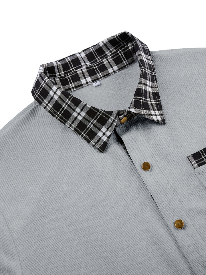 Curtis | Textured Contrast-Trim Shirt