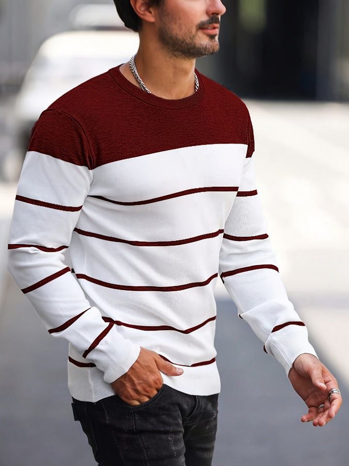 Rory | Colour-Block Striped Pullover