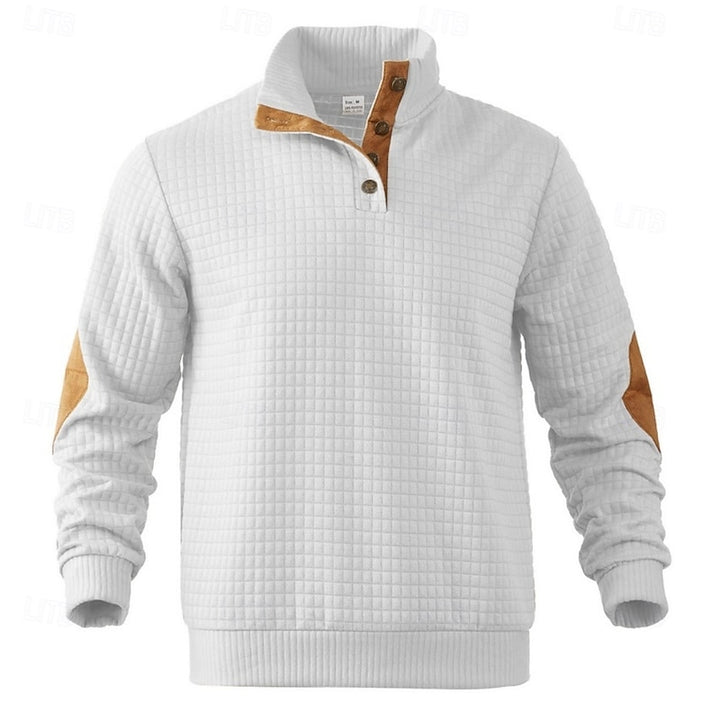 Sawyer | Textured Stand-Collar Pullover