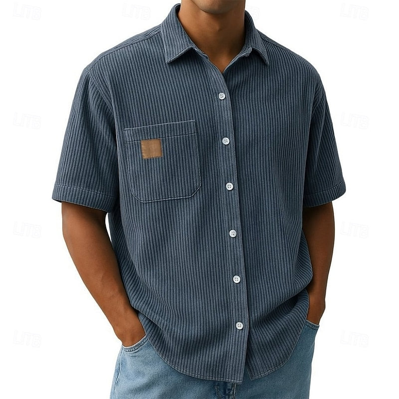 Wyatt | Relaxed Ribbed-Texture Shirt