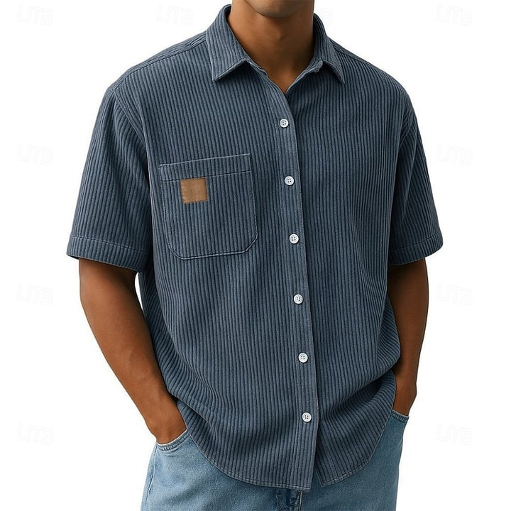 Wyatt | Relaxed Ribbed-Texture Shirt