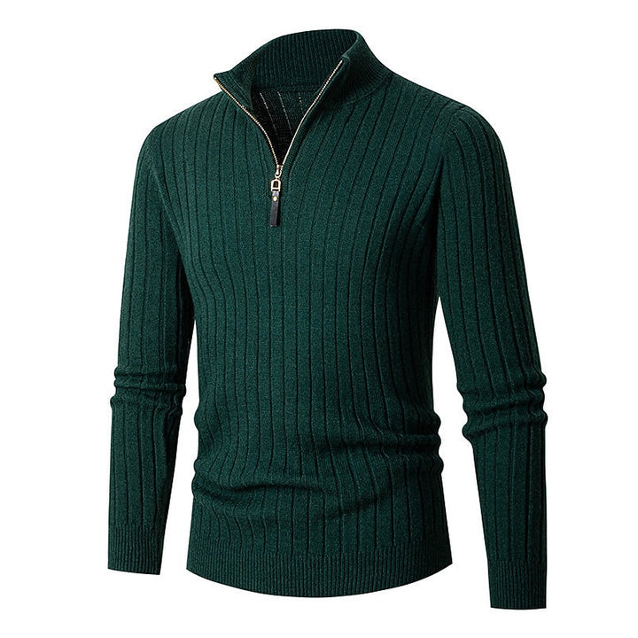 Grant | Ribbed Quarter-Zip Jumper