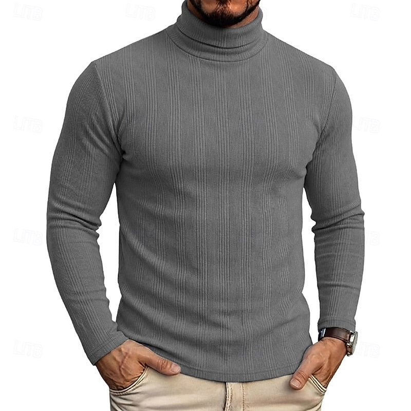 Conrad | Textured Turtleneck Top