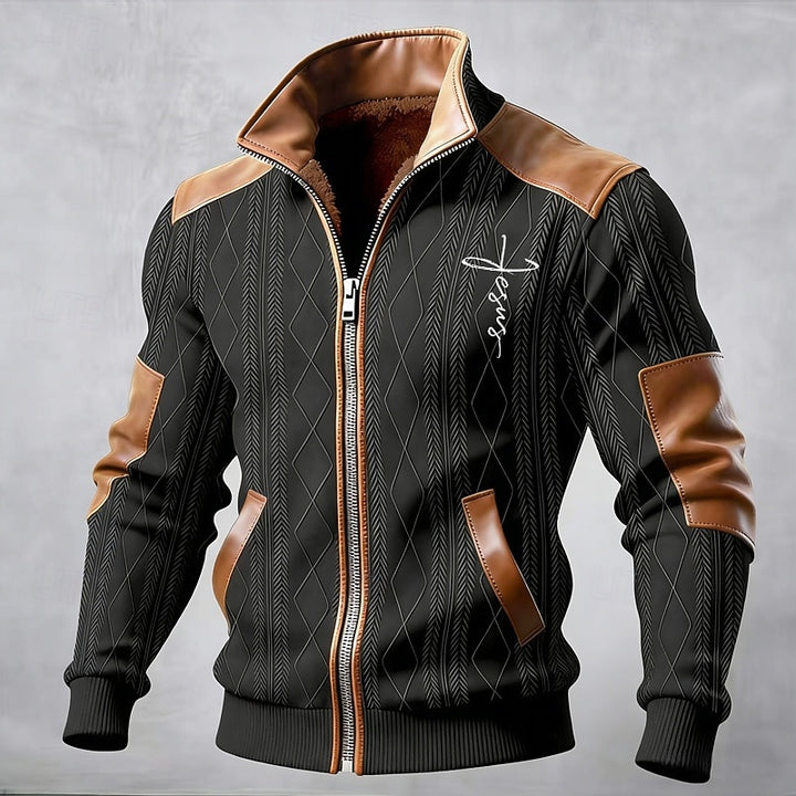 Barrett | Textured Stand-Collar Jacket