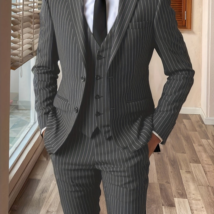 Maxwell | Pinstripe Three-Piece Suit