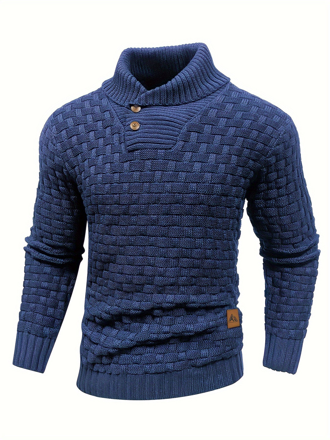Barrett | Textured Shawl-Collar Jumper