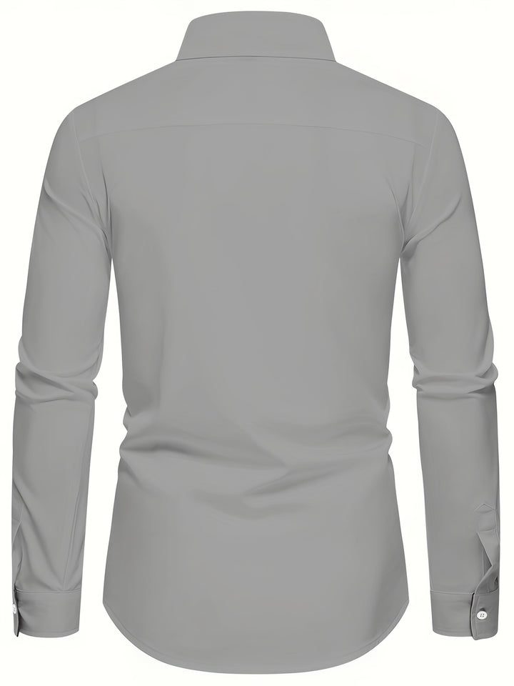 Damon | Contrast-Trim Slim Fit Shirt