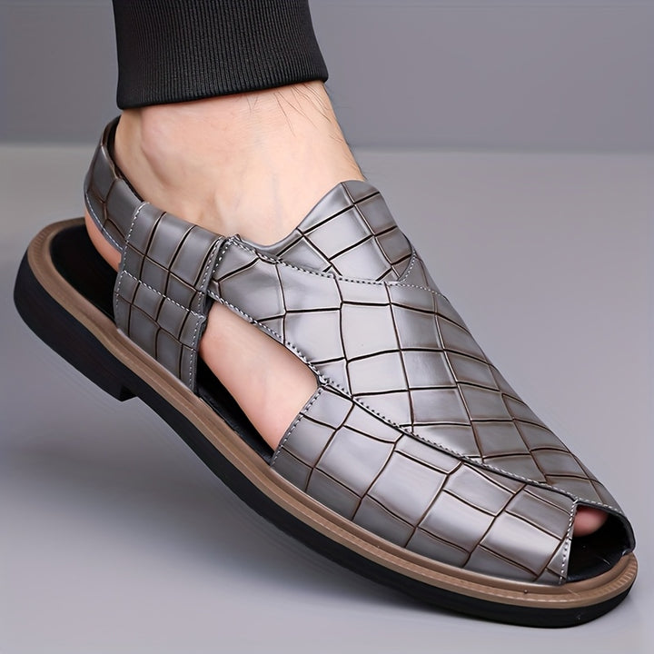 Nathaniel | Woven-Effect Slip-On Sandals