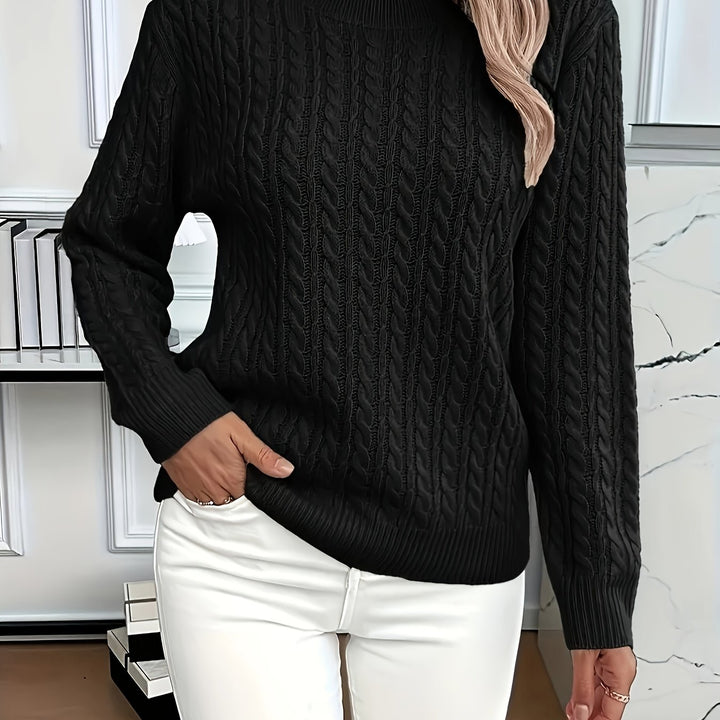 Lorelei | Cable-Knit Round Neck Sweater