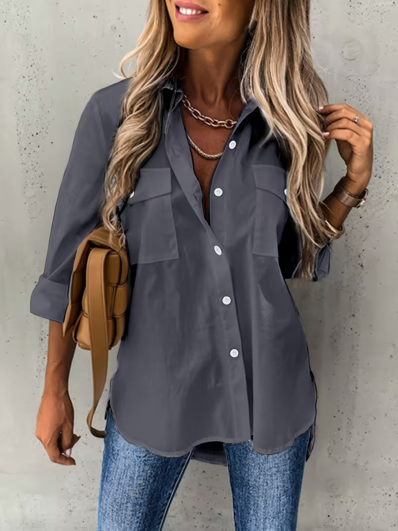 Harper | Classic Button-Up Long Sleeve Shirt