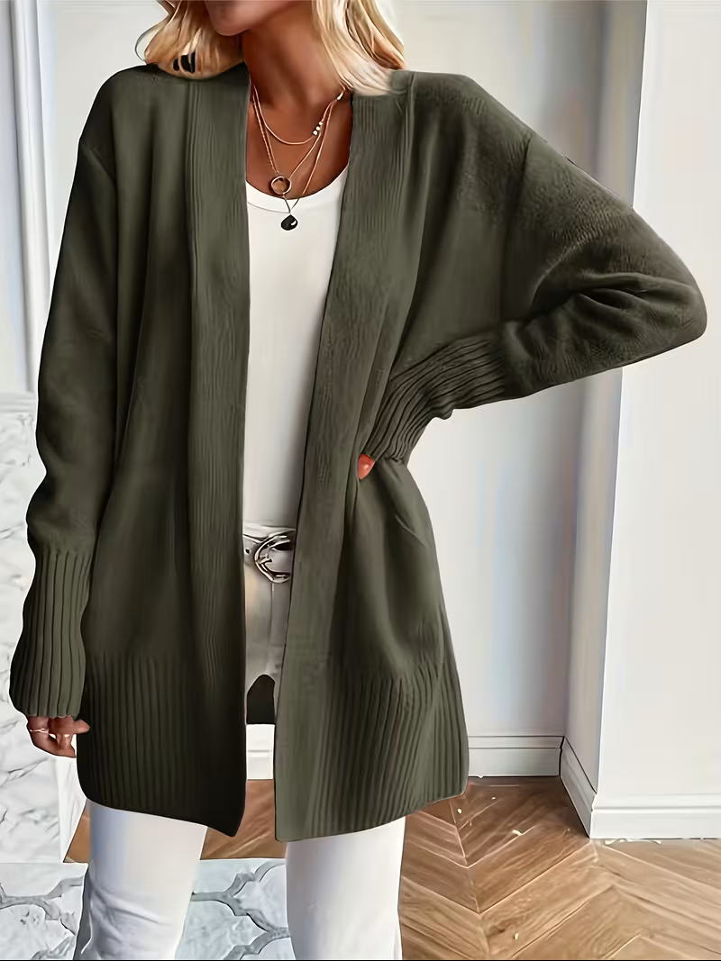 Sabine | Draped Open-Front Cardigan