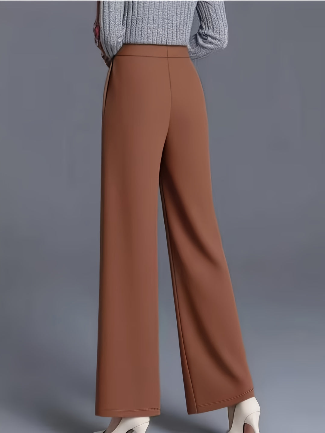 Marlene | High-Waisted Straight-Leg Trousers