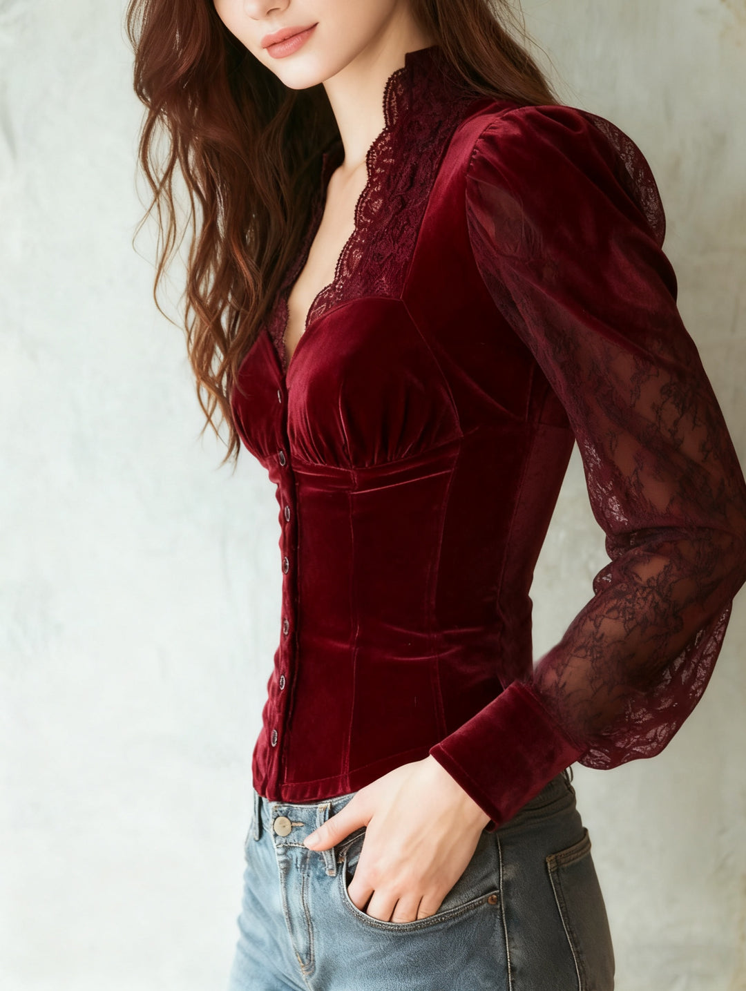 Lorelei | Buttoned Fitted Blouse