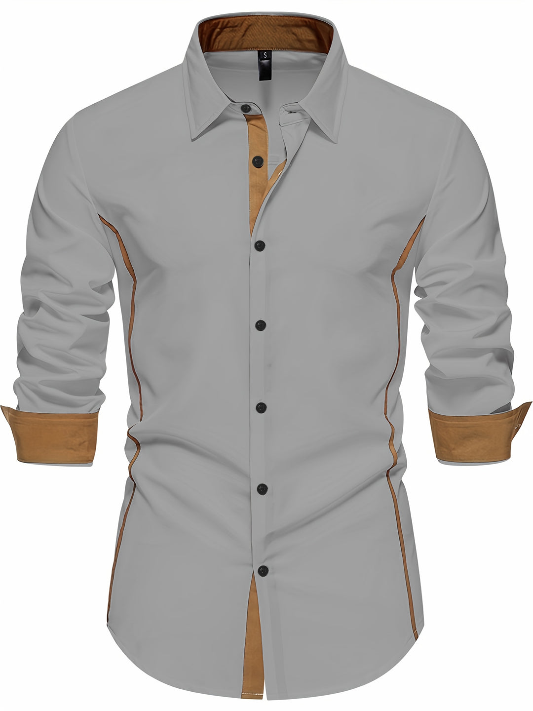 Damon | Contrast-Trim Slim Fit Shirt