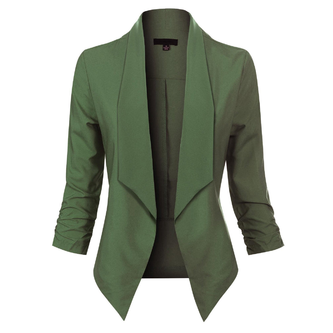 Beverly | Draped Open-Front Blazer