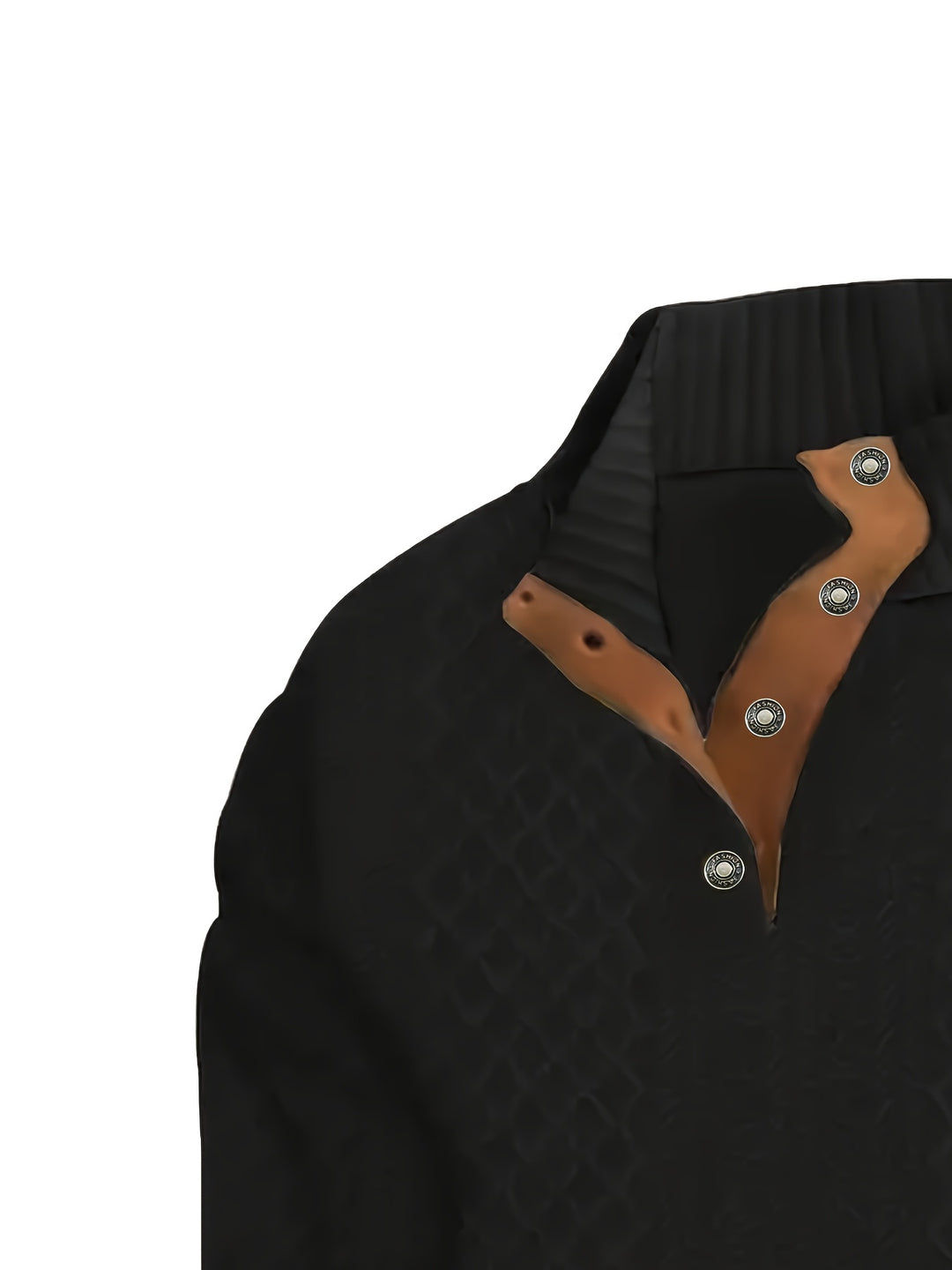 Gabriel | Textured Stand-Collar Jumper