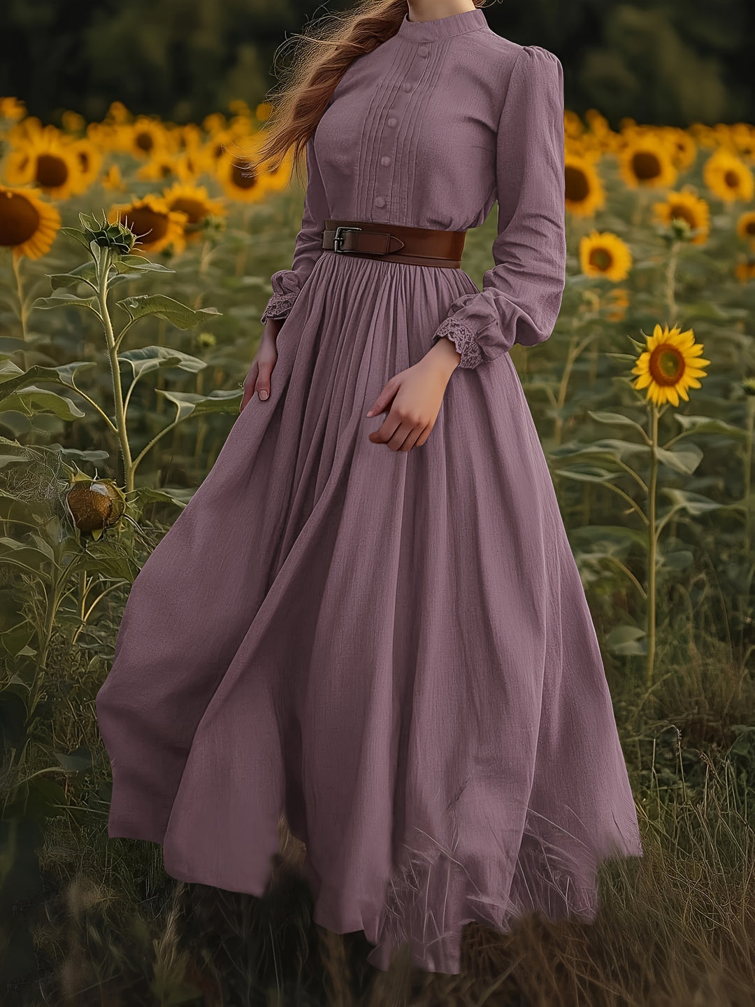 Susannah | Romantic High-Neck Maxi Dress