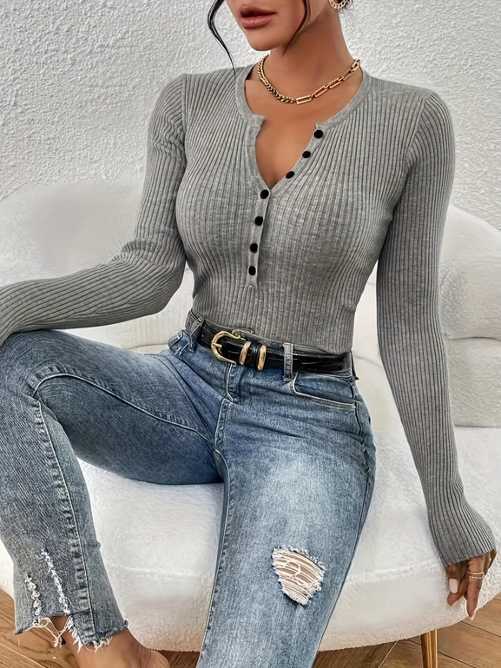 Lorelei | Ribbed Slim-Fit Top
