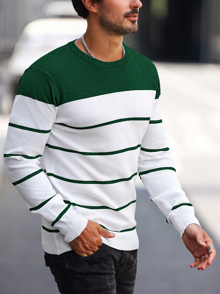 Rory | Colour-Block Striped Pullover