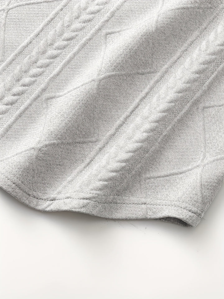 Clifford | Textured Knit-Look Long Sleeve Top