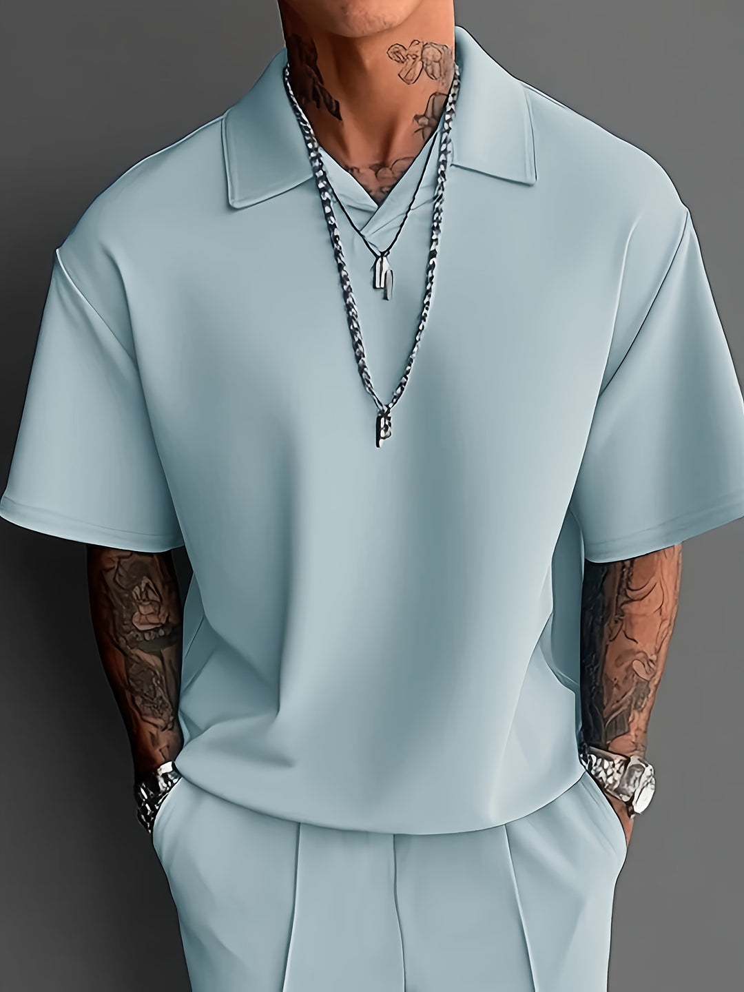 Rhett | Refined Short-Sleeve Two-Piece Set