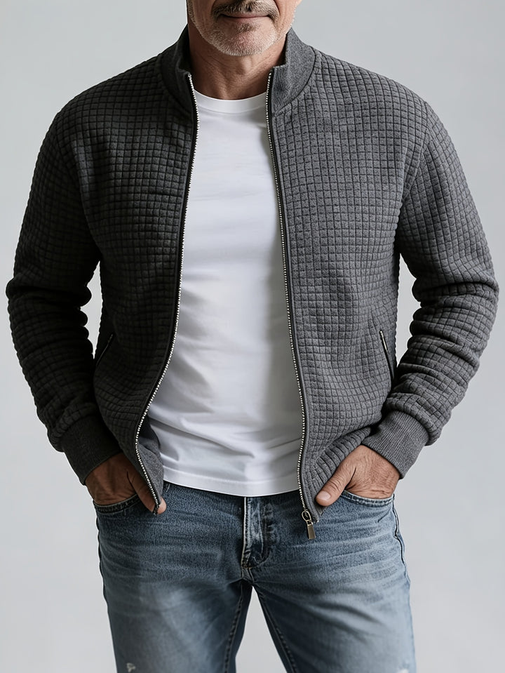 Grayson | Textured Stand-Collar Jacket