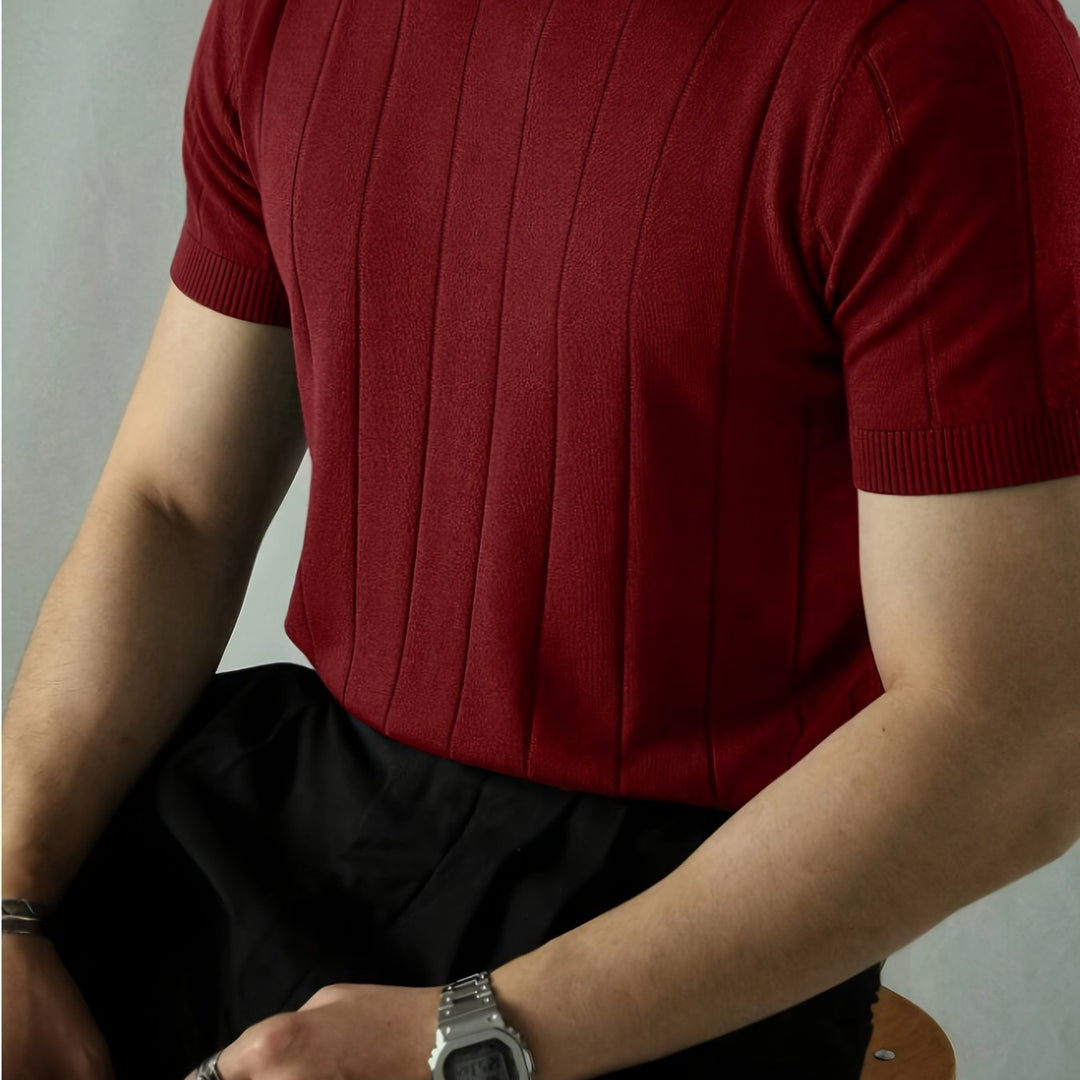 Julian | Ribbed Short-Sleeve Top