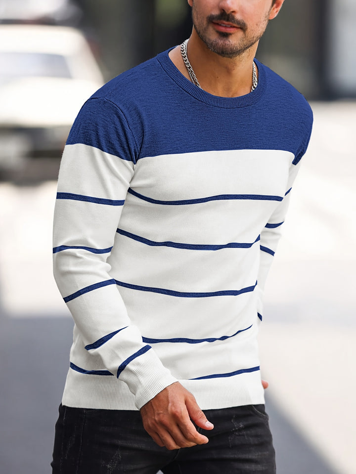 Rory | Colour-Block Striped Pullover