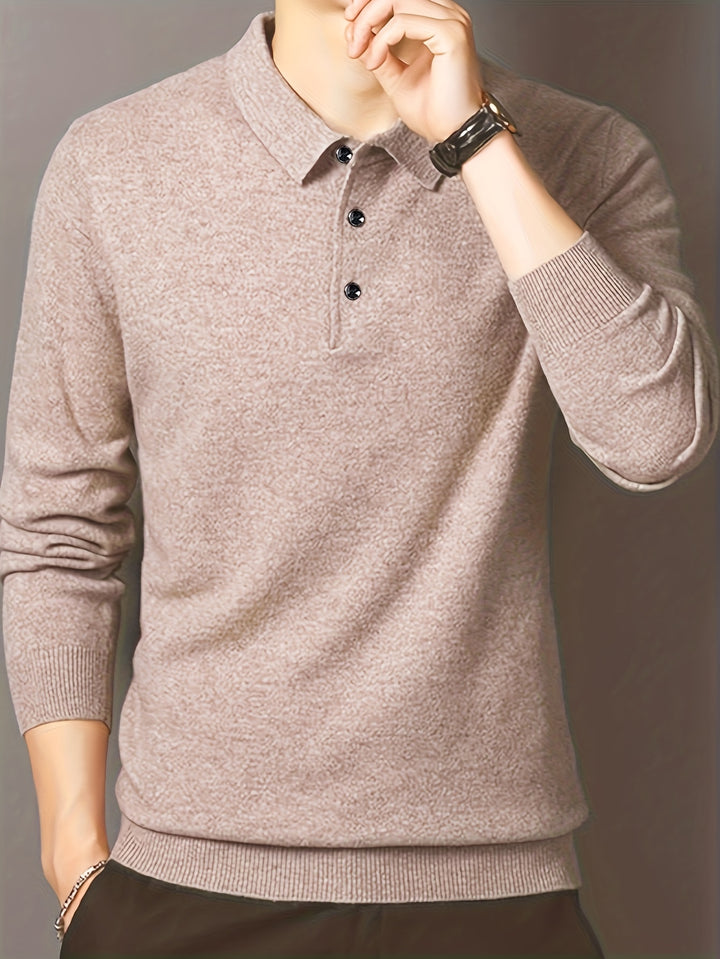 Frederick | Refined Collared Polo Jumper