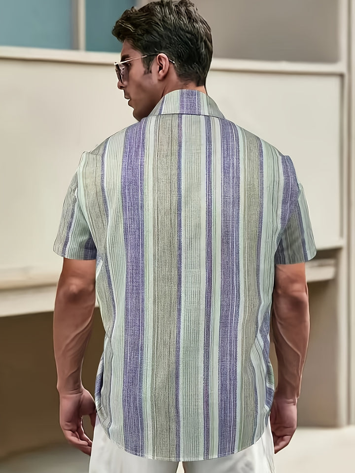 Sullivan | Coastal Striped Short Sleeve Shirt