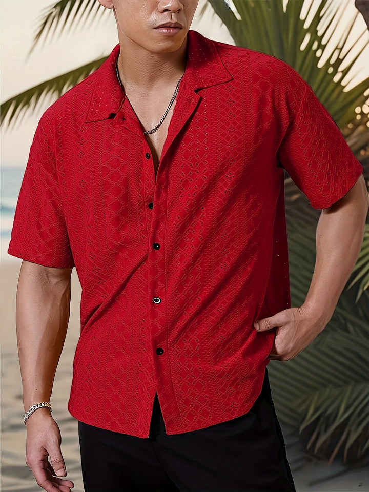 Rhett | Textured Short-Sleeve Casual Shirt