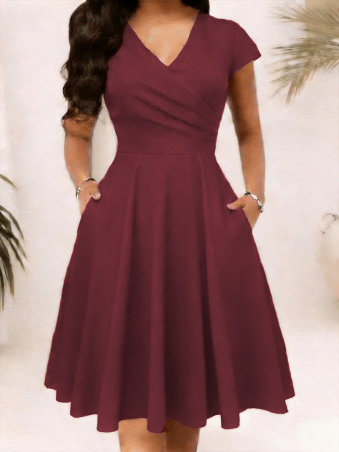 Nadine | Elegant Floral Midi Dress