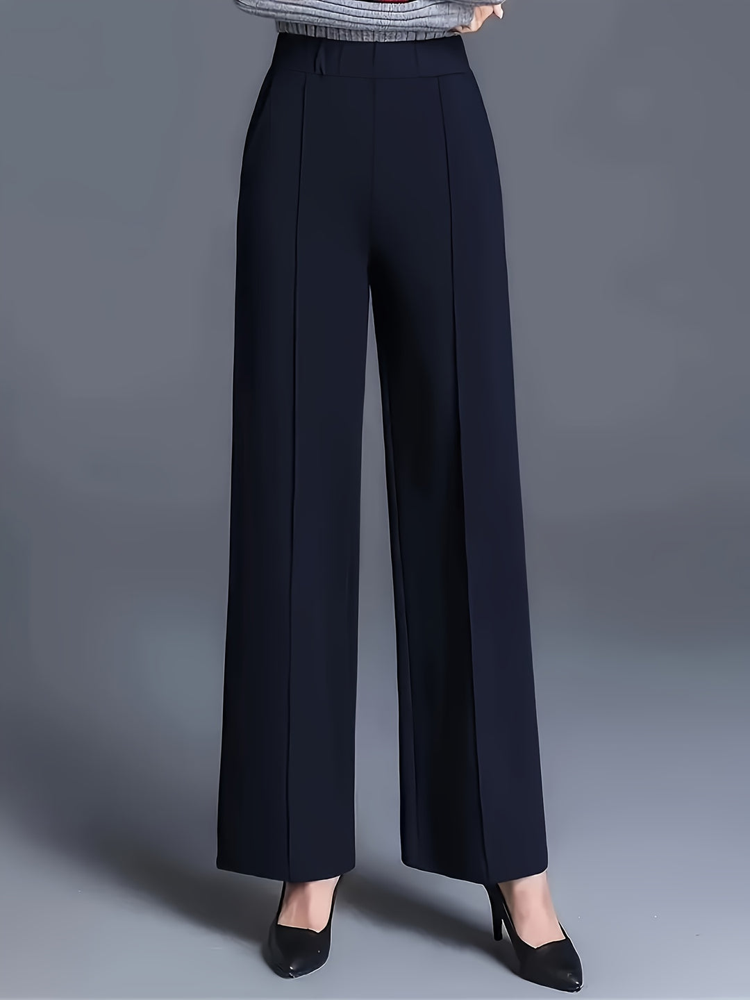 Marlene | High-Waisted Straight-Leg Trousers