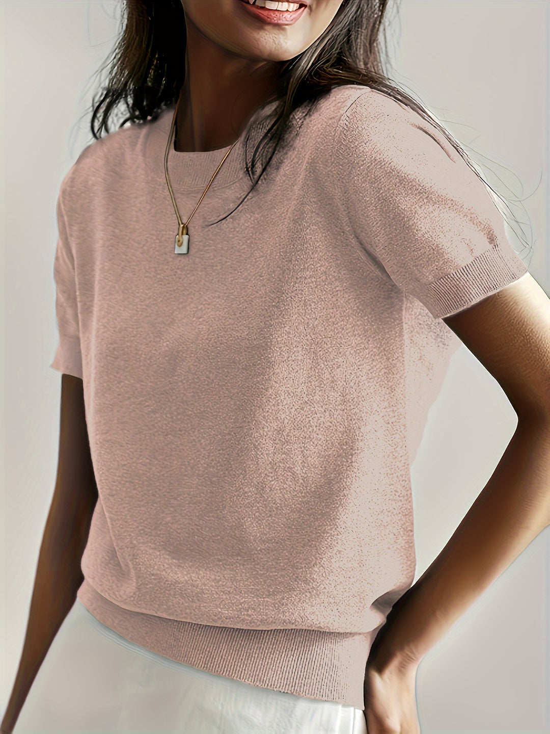Tabitha | Softly Draped Short-Sleeve Top