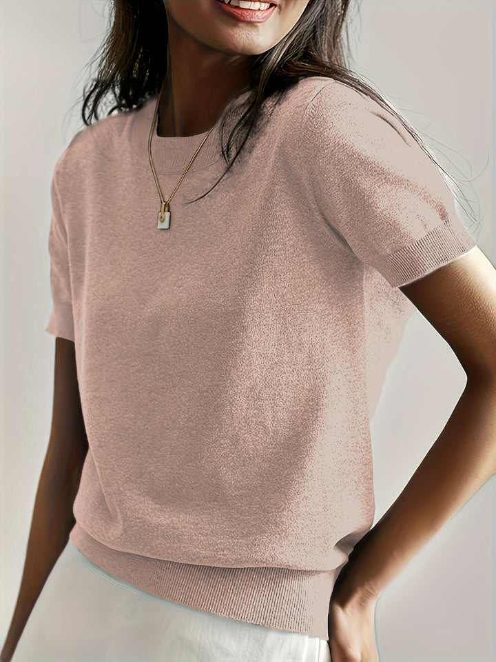 Tabitha | Softly Draped Short-Sleeve Top