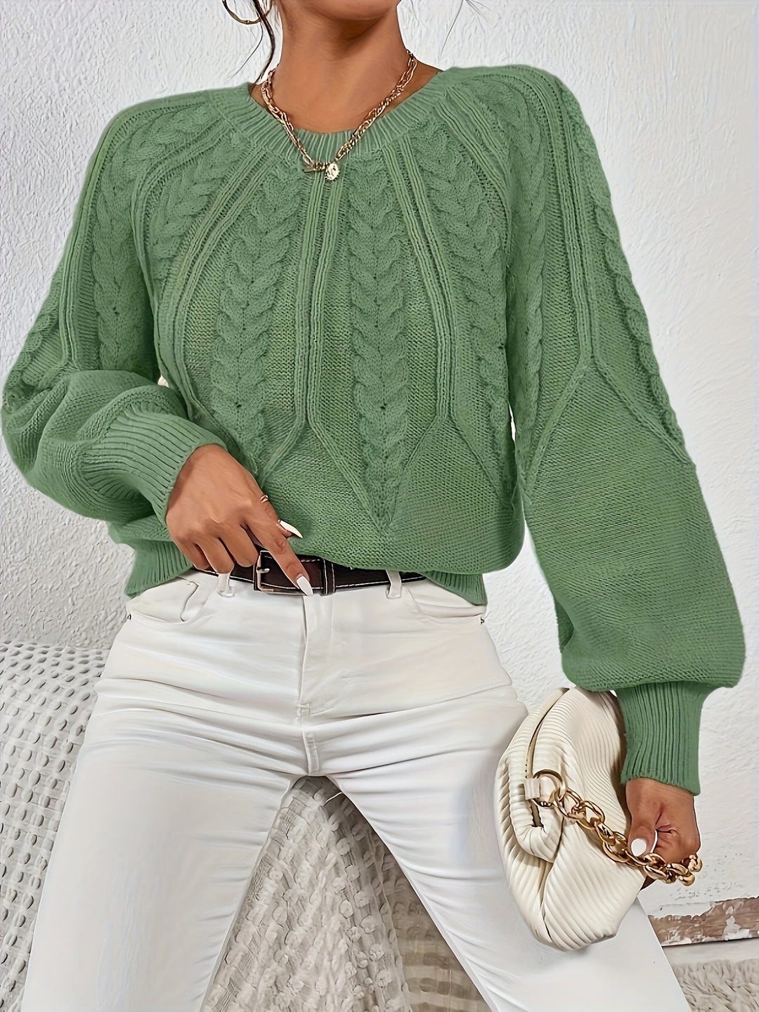 Ophelia | Relaxed Cable-Knit Sweater