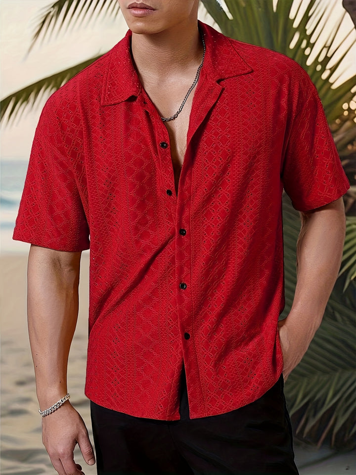 Rhett | Textured Short-Sleeve Casual Shirt