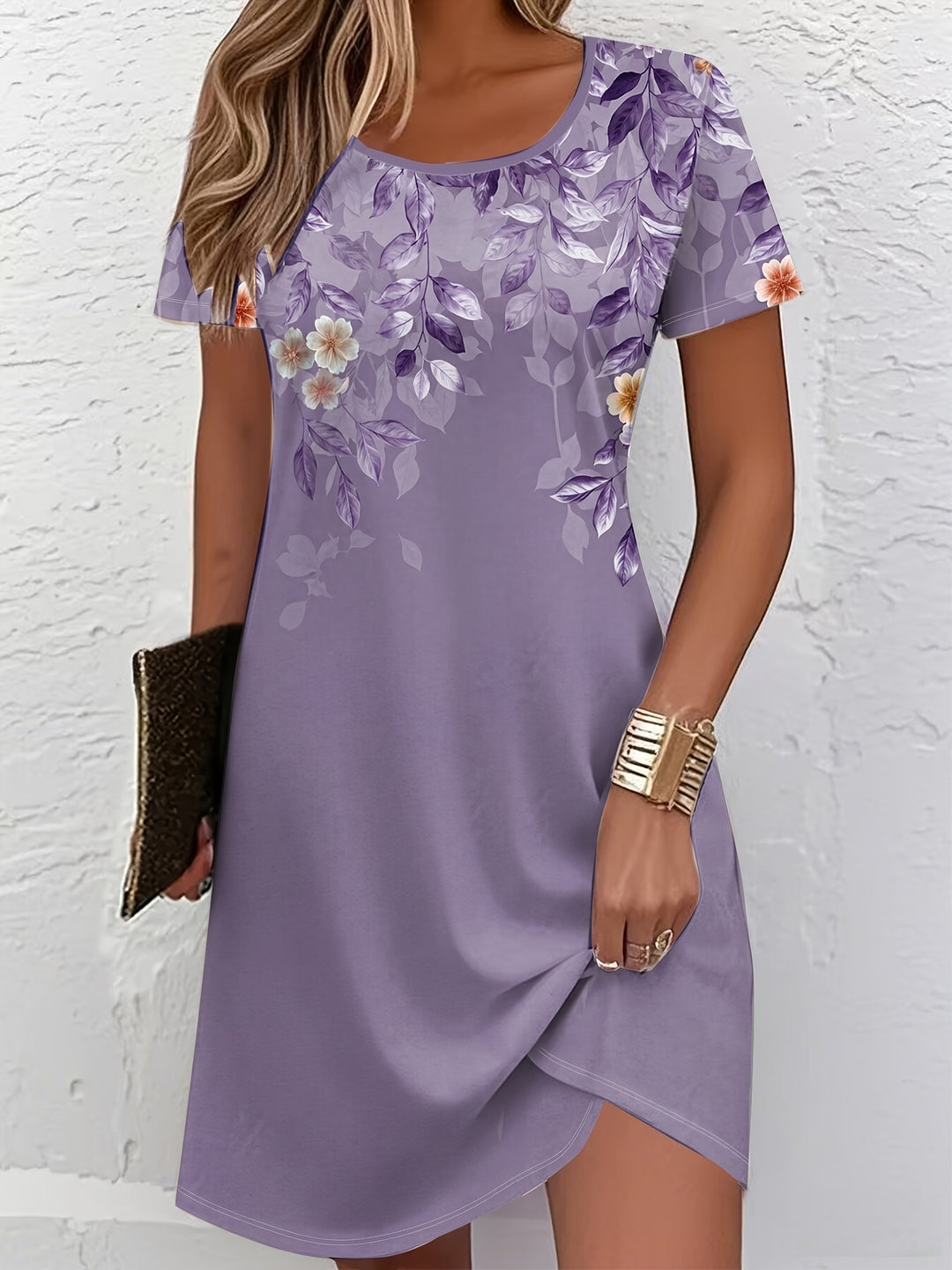 Della | Floral A-Line Midi Dress