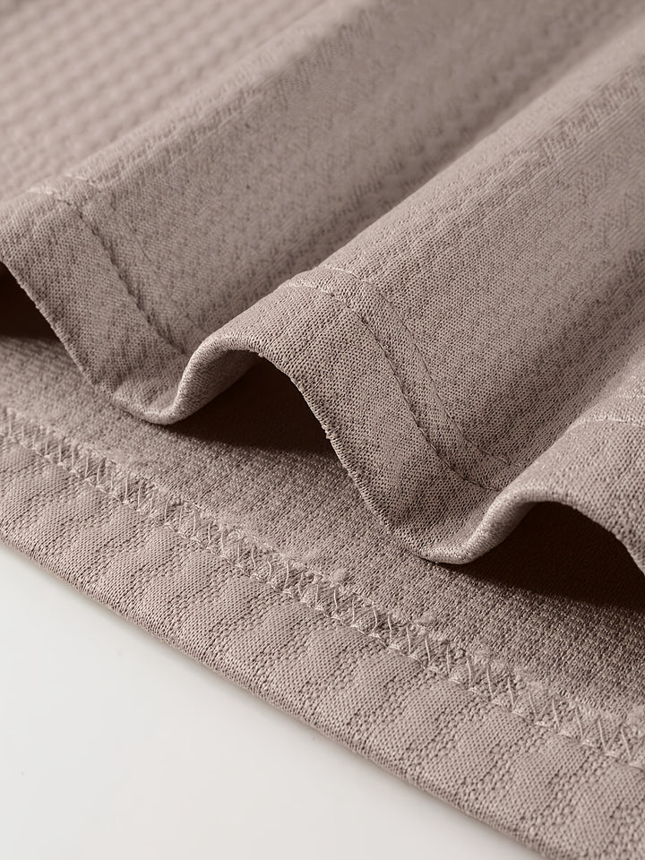Clifford | Textured Long Sleeve Polo Shirt
