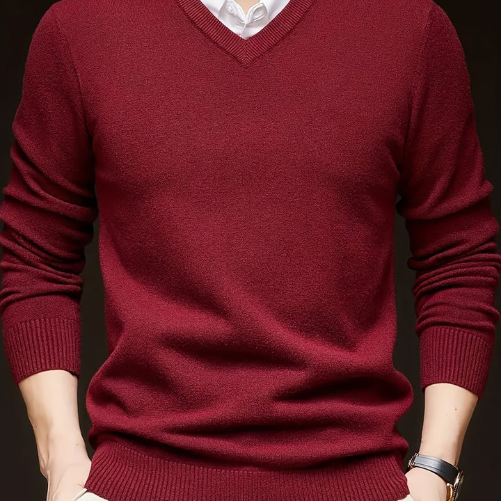 Nigel | Refined V-Neck Jumper